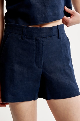 Short taille haute - Bleu marine