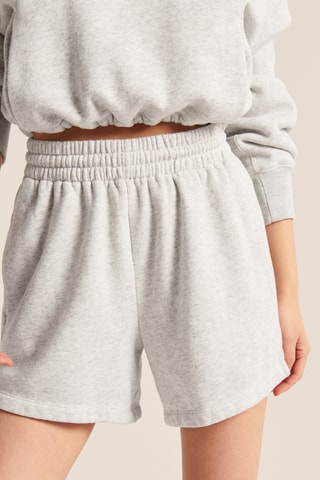 Short taille haute - Gris clair chiné