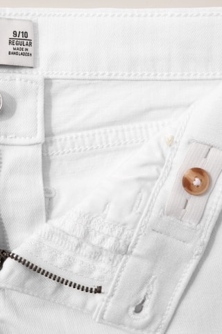 Short en jean - Blanc