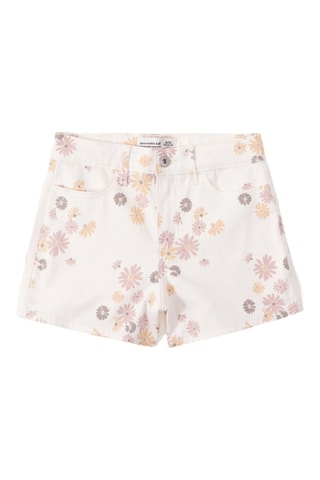 Short en jean - Blanc