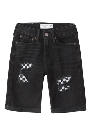 Bermuda en jean - Noir et blanc