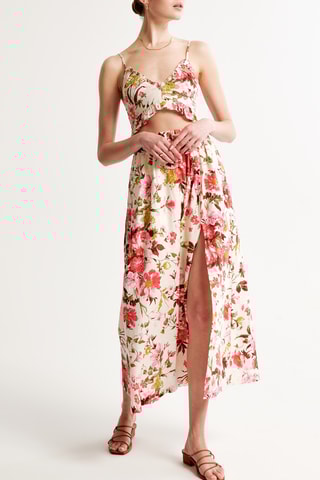 Jupe longue en lin - Blanc