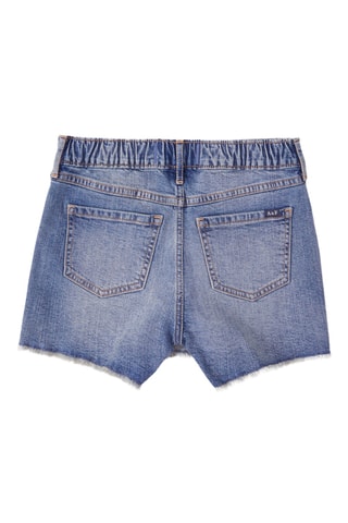 Jupe trompe-l'œil en jean - Bleu marine