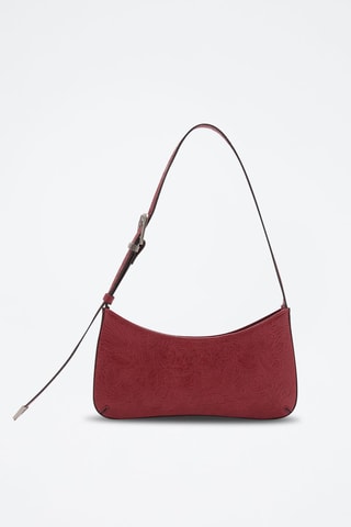 Sac porté épaule texturé - Rouge