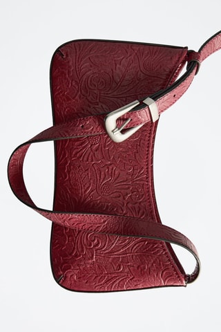 Sac porté épaule texturé - Rouge