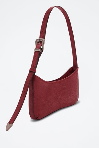 Sac porté épaule texturé - Rouge