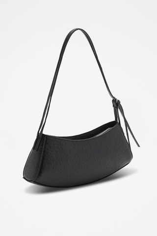 Sac ovale texturé - Noir