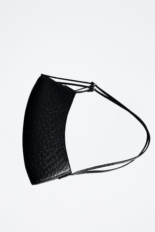 Sac ovale texturé - Noir