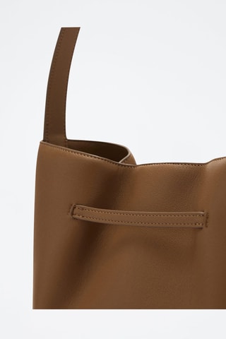 Sac seau boucle - Marron