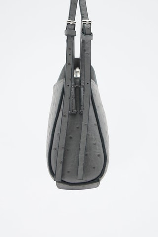 Sac ovale texturé - Gris