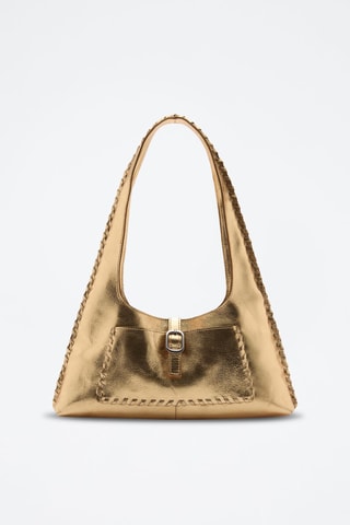 Sac cuir métallisé - Doré