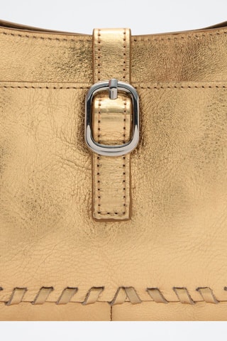 Sac cuir métallisé - Doré