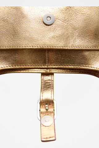 Sac cuir métallisé - Doré