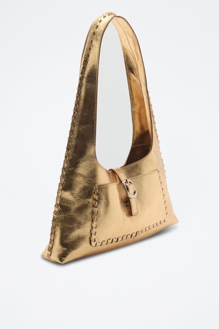 Sac cuir métallisé - Doré
