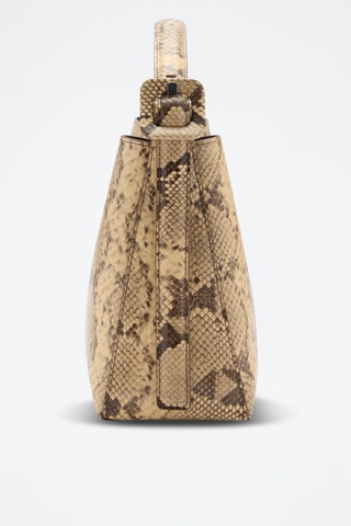 Sac effet peau de serpent - Beige