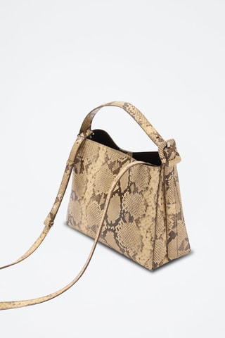 Sac effet peau de serpent - Beige