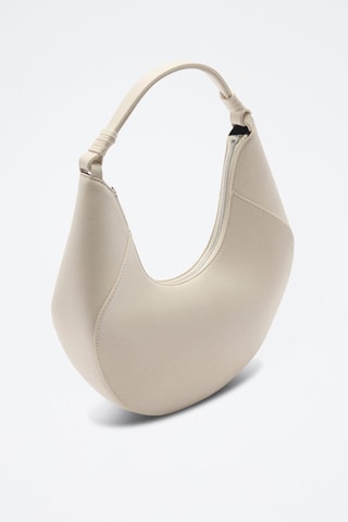 Sac porté épaule similicuir - Blanc cassé