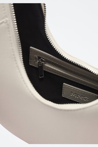 Sac porté épaule similicuir - Blanc cassé