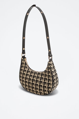 Sac porté épaule jacquard - Noir