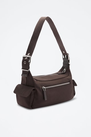 Sac nylon poches cargo - Chocolat