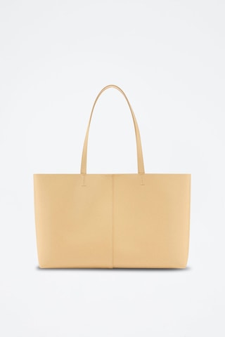 Sac shopper similicuir - Jaune