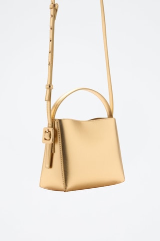 Mini sac cabas métallisé - Doré