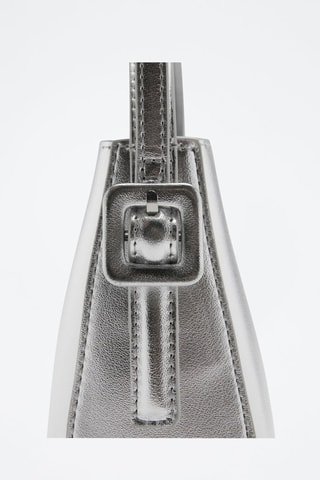 Mini sac cabas métallisé - Argenté