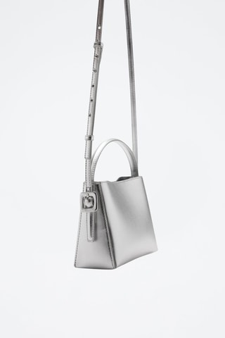Mini sac cabas métallisé - Argenté