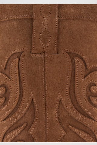 Bottes cowboy cuir - Marron