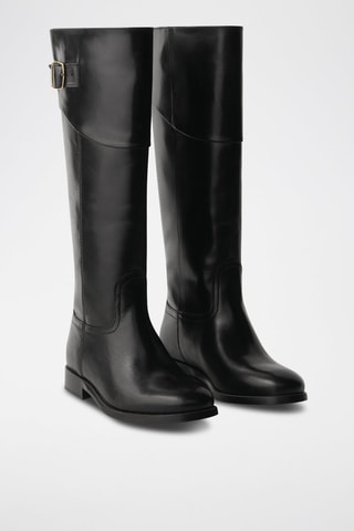 Bottes en cuir - Noir