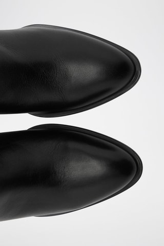 Bottes en cuir - Noir