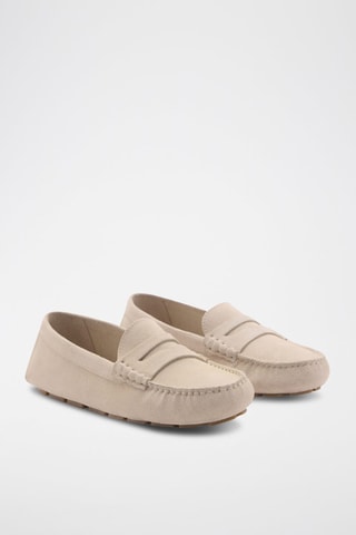 Mocassins en nubuck - Beige