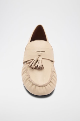 Mocassins en cuir de chèvre - Beige