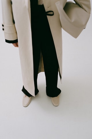 Mocassins en cuir - Beige