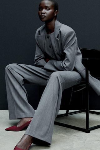 Chaussures vernies à talon - Rouge