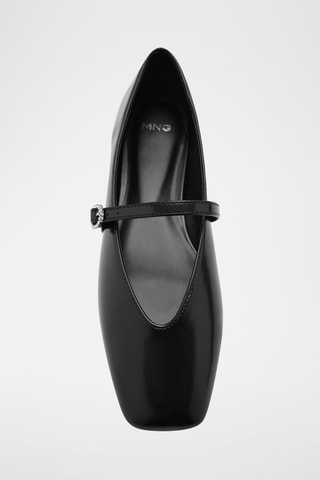 Ballerines bride détail bijou - Noir