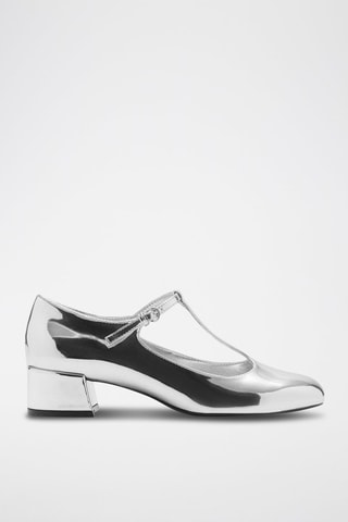 Chaussures à talons métallisés - Argenté