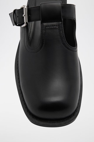 Sabots boucle de style mule - Noir