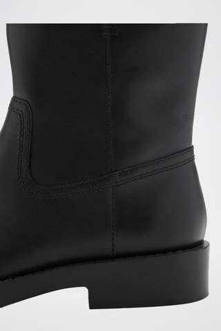 Bottines en cuir - Noir