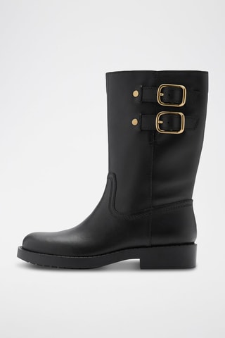 Bottines en cuir - Noir