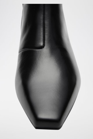 Bottines en cuir - Noir