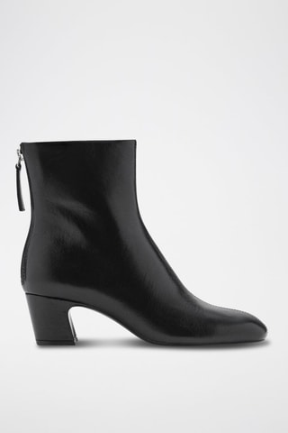 Bottines en cuir - Noir