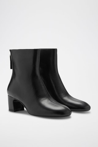 Bottines en cuir - Noir