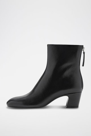 Bottines en cuir - Noir