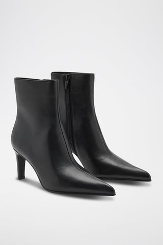 Bottines en cuir de chèvre - Noir