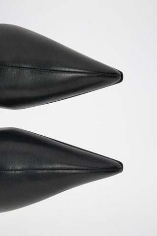 Bottines en cuir de chèvre - Noir