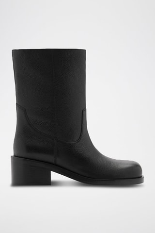 Bottines en cuir - Noir