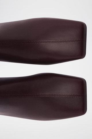 Bottines en cuir de chèvre - Chocolat