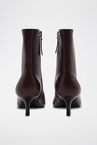 Bottines en cuir de chèvre - Chocolat