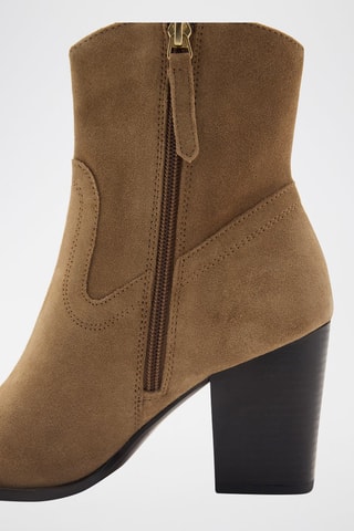 Bottines en cuir - Marron
